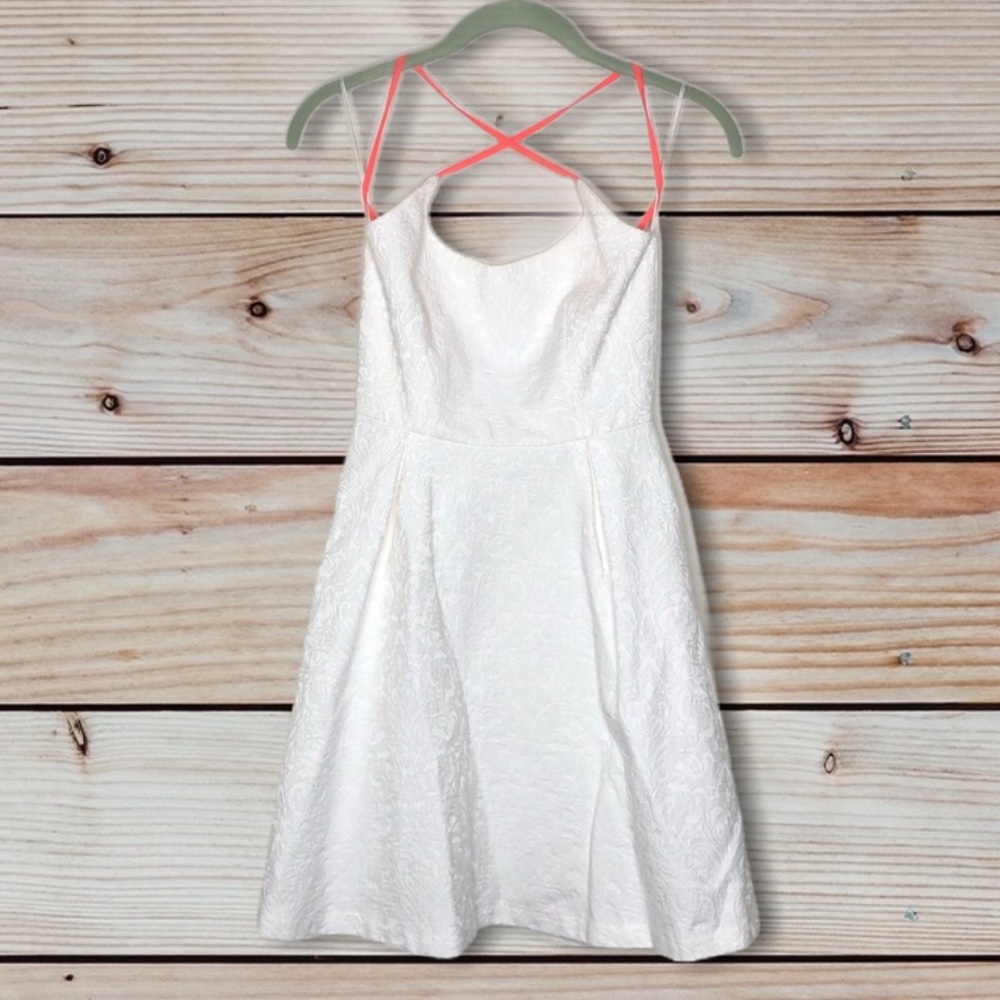 Zara Trafaluc Ivory Casual Cocktail Party Dress Size Small